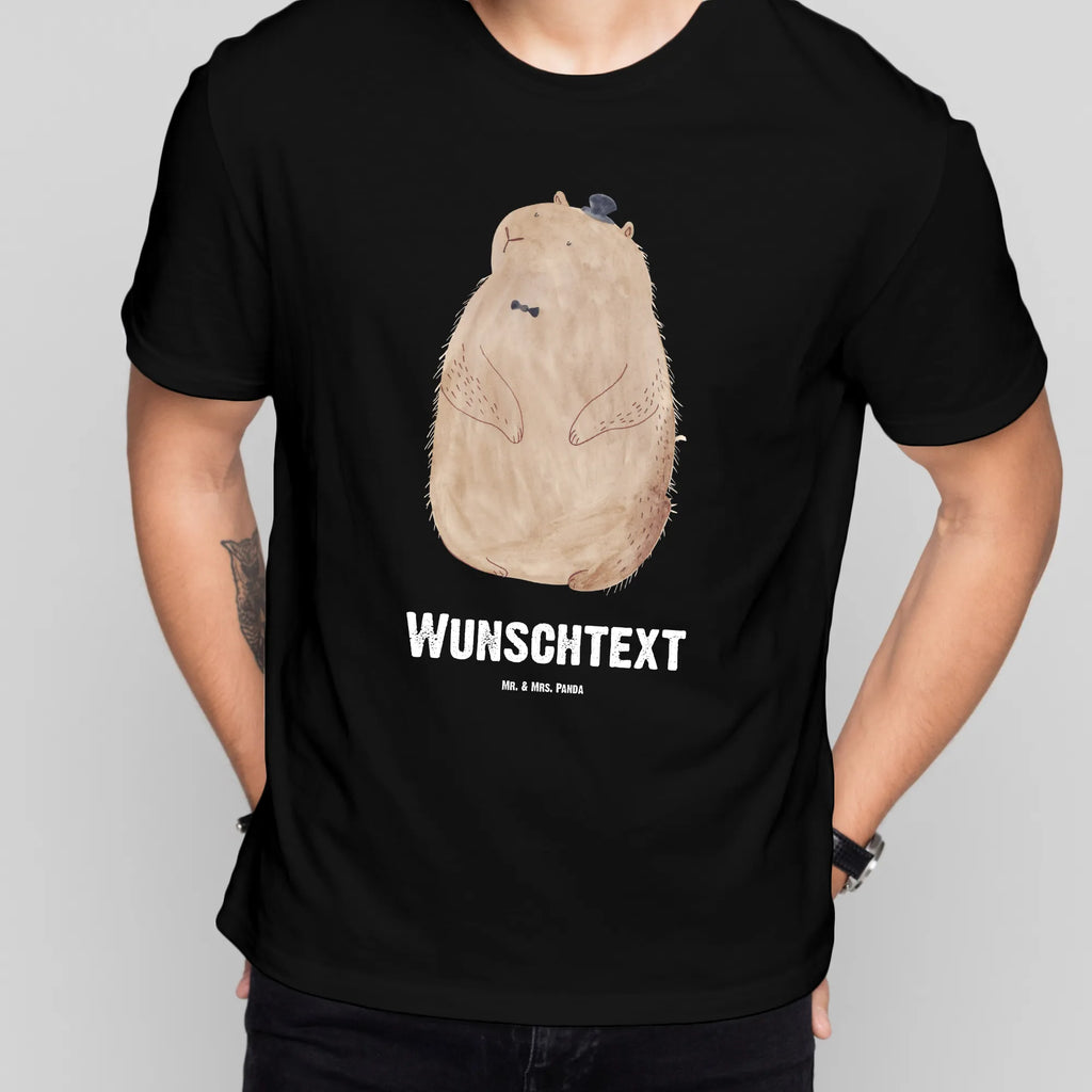 Personalisiertes T-Shirt Murmeltier T-Shirt Personalisiert, T-Shirt mit Namen, T-Shirt mit Aufruck, Männer, Frauen, Wunschtext, Bedrucken, Tiermotive, Gute Laune, lustige Sprüche, Tiere, Murmeltier, Knigge, Fröhlichkeit, Freundlichkeit, Respekt, Anstand