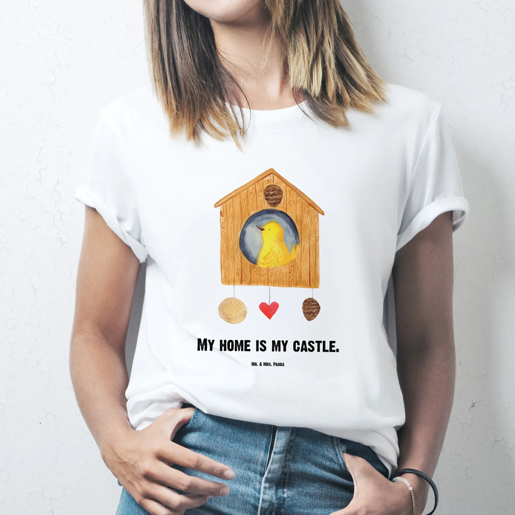 Personalisiertes T-Shirt Vogelhaus T-Shirt Personalisiert, T-Shirt mit Namen, T-Shirt mit Aufruck, Männer, Frauen, Wunschtext, Bedrucken, Tiermotive, Gute Laune, lustige Sprüche, Tiere, Vogel, Vögel, Vogelhaus, Vogelhäuschen, Home sweet home, Zuhause, Nest, Eigenheim, Familie, Wohnung, Haus, unser Haus, Lieblingsort, Castle