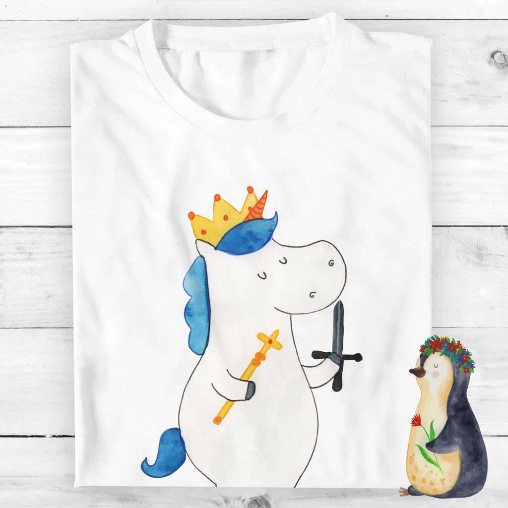 Personalisiertes T-Shirt Einhorn König mit Schwert T-Shirt Personalisiert, T-Shirt mit Namen, T-Shirt mit Aufruck, Männer, Frauen, Wunschtext, Bedrucken, Einhorn, Einhörner, Einhorn Deko, Pegasus, Unicorn, König, Ritter, Mittelalter