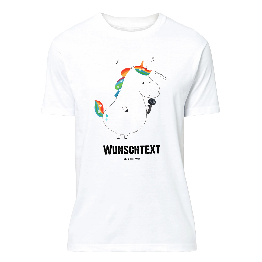 Personalisiertes T-Shirt Einhorn Sänger T-Shirt Personalisiert, T-Shirt mit Namen, T-Shirt mit Aufruck, Männer, Frauen, Einhorn, Einhörner, Einhorn Deko, Pegasus, Unicorn, Glitzer, Konfetti, Party, Geburtstag, Feier, Fest, Disco, Sängerin, Sänger, Freundin