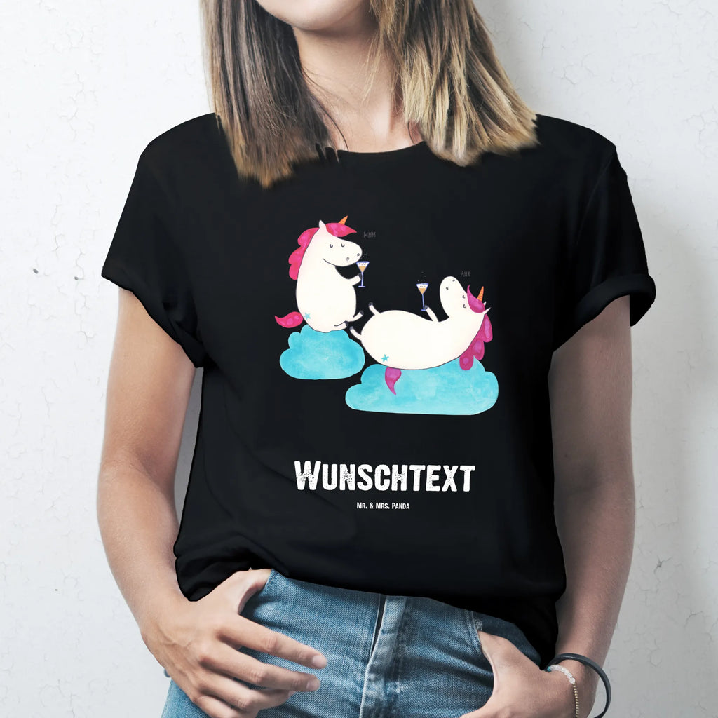 Personalisiertes T-Shirt Einhörner Sekt T-Shirt Personalisiert, T-Shirt mit Namen, T-Shirt mit Aufruck, Männer, Frauen, Wunschtext, Bedrucken, Einhorn, Einhörner, Einhorn Deko, Pegasus, Unicorn, Freundinnen, Freundin, BFF, Sekt, Mädelsabend, Spaß, Party, Korken, Anstoßen, Beste