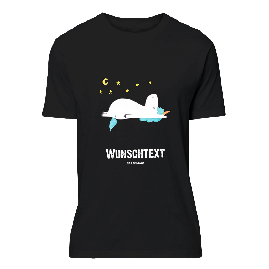 Personalisiertes T-Shirt Einhorn Sternenhimmel T-Shirt Personalisiert, T-Shirt mit Namen, T-Shirt mit Aufruck, Männer, Frauen, Wunschtext, Bedrucken, Einhorn, Einhörner, Einhorn Deko, Unicorn, Sterne, Dachschaden, Verrückt, Sternenhimmel