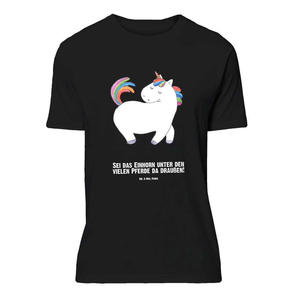 Personalisiertes T-Shirt Einhorn stolzierend T-Shirt Personalisiert, T-Shirt mit Namen, T-Shirt mit Aufruck, Männer, Frauen, Wunschtext, Bedrucken, Einhorn, Einhörner, Einhorn Deko, Pegasus, Unicorn, stolz, anders, bunt, Pferd, Reiter, Reiten, Freundin, Geschenk