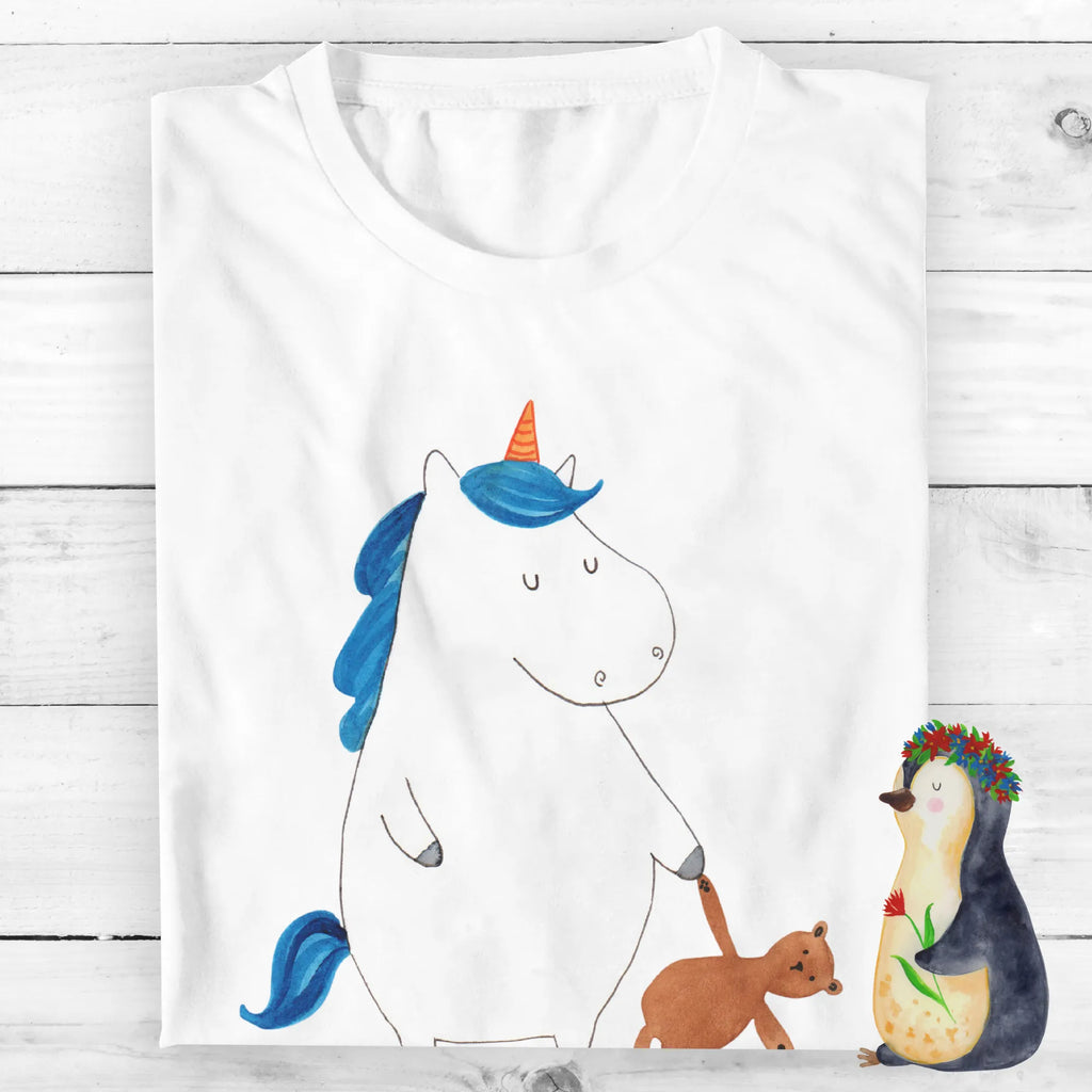 Personalisiertes T-Shirt Einhorn Teddy T-Shirt Personalisiert, T-Shirt mit Namen, T-Shirt mit Aufruck, Männer, Frauen, Wunschtext, Bedrucken, Einhorn, Einhörner, Einhorn Deko, Pegasus, Unicorn, schlafen, gute Nacht, Single, Bett, Träumen, Freundin, Singleleben