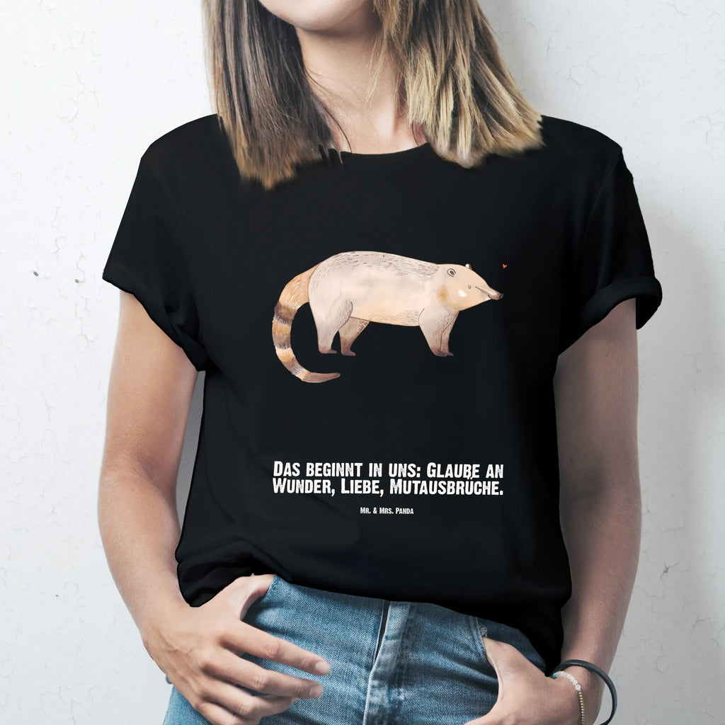 Personalisiertes T-Shirt Nasenbär T-Shirt Personalisiert, T-Shirt mit Namen, T-Shirt mit Aufruck, Männer, Frauen, Wunschtext, Bedrucken, Tiermotive, Gute Laune, lustige Sprüche, Tiere, Nasenbär, Nasenbären, Rüsselbär, Bär