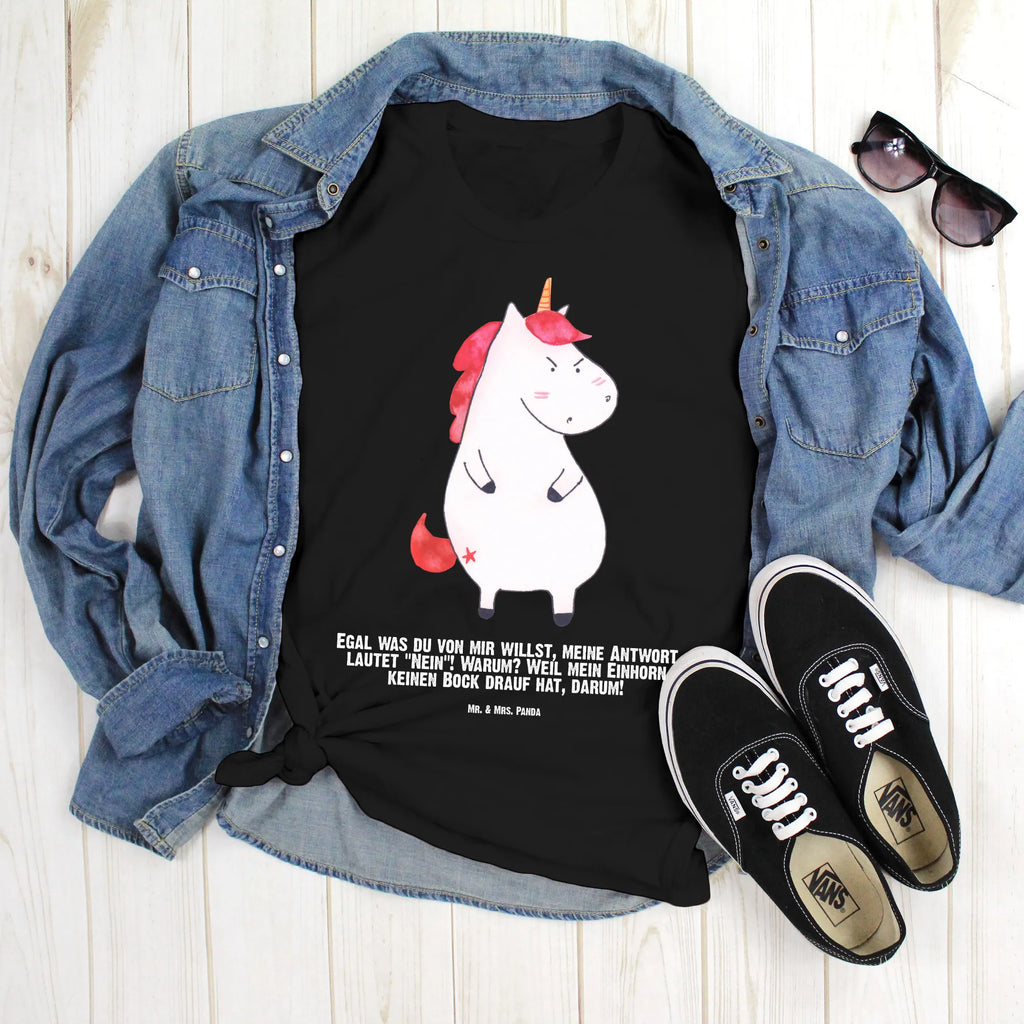 Personalisiertes T-Shirt Einhorn Wut T-Shirt Personalisiert, T-Shirt mit Namen, T-Shirt mit Aufruck, Männer, Frauen, Wunschtext, Bedrucken, Einhorn, Einhörner, Einhorn Deko, Unicorn, Realität, Ansage, lustlos, nein, Büro, Arbeit, wütend, dumme Fragen, lustig, Spaß, Geschenk