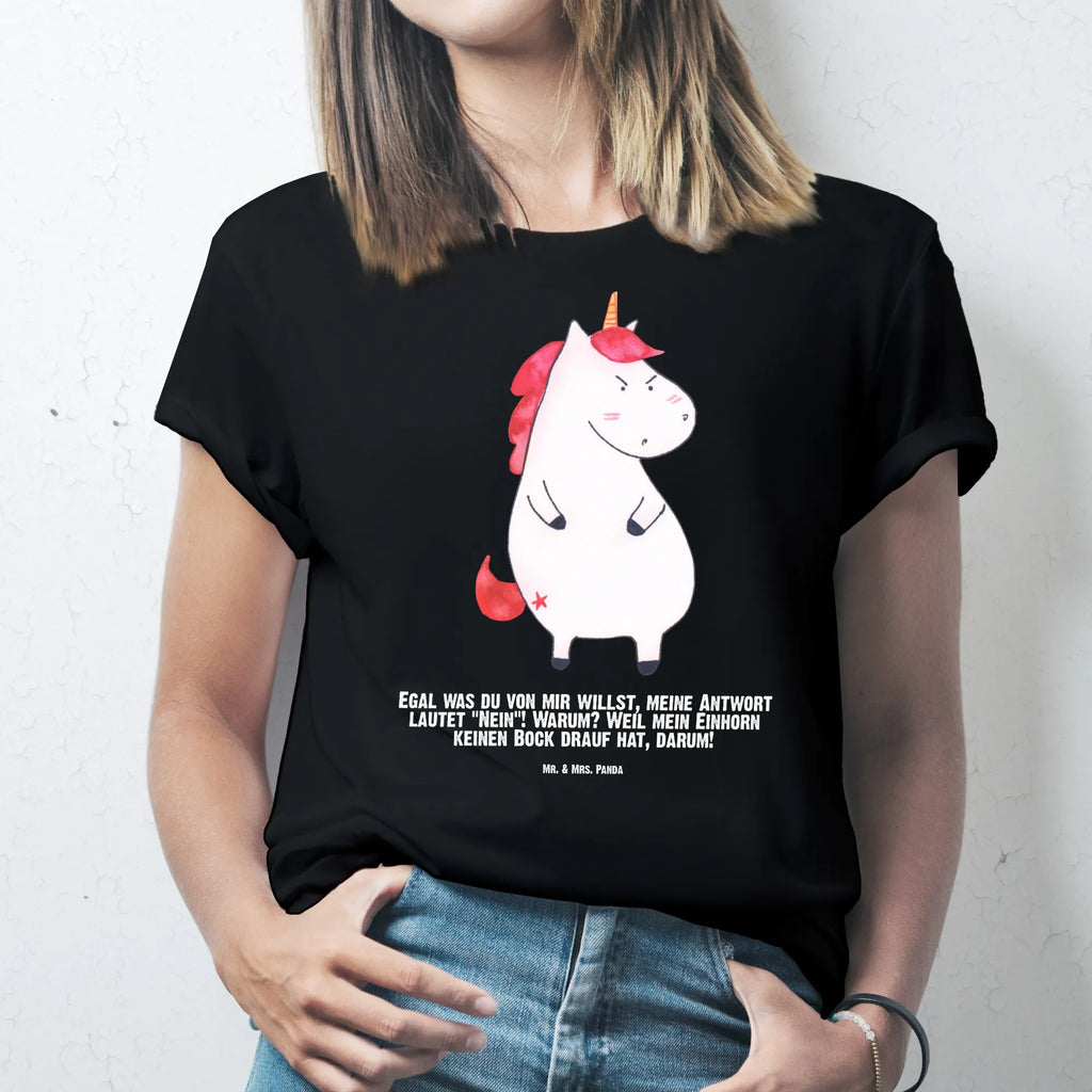 Personalisiertes T-Shirt Einhorn Wut T-Shirt Personalisiert, T-Shirt mit Namen, T-Shirt mit Aufruck, Männer, Frauen, Wunschtext, Bedrucken, Einhorn, Einhörner, Einhorn Deko, Unicorn, Realität, Ansage, lustlos, nein, Büro, Arbeit, wütend, dumme Fragen, lustig, Spaß, Geschenk