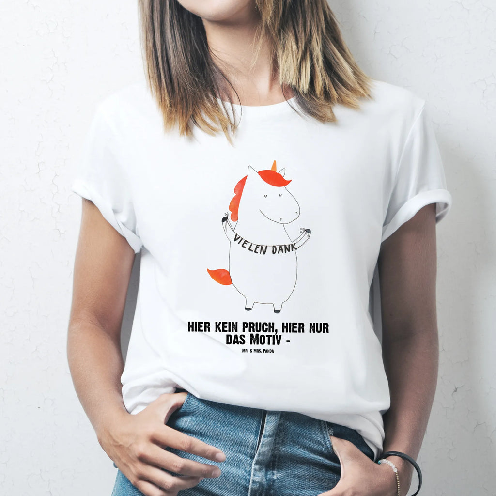 Personalisiertes T-Shirt Einhorn Vielen Dank T-Shirt Personalisiert, T-Shirt mit Namen, T-Shirt mit Aufruck, Männer, Frauen, Wunschtext, Bedrucken, Einhorn, Einhörner, Einhorn Deko, Pegasus, Unicorn, Danke, vielen Dank, Dankeschön, Danksagung