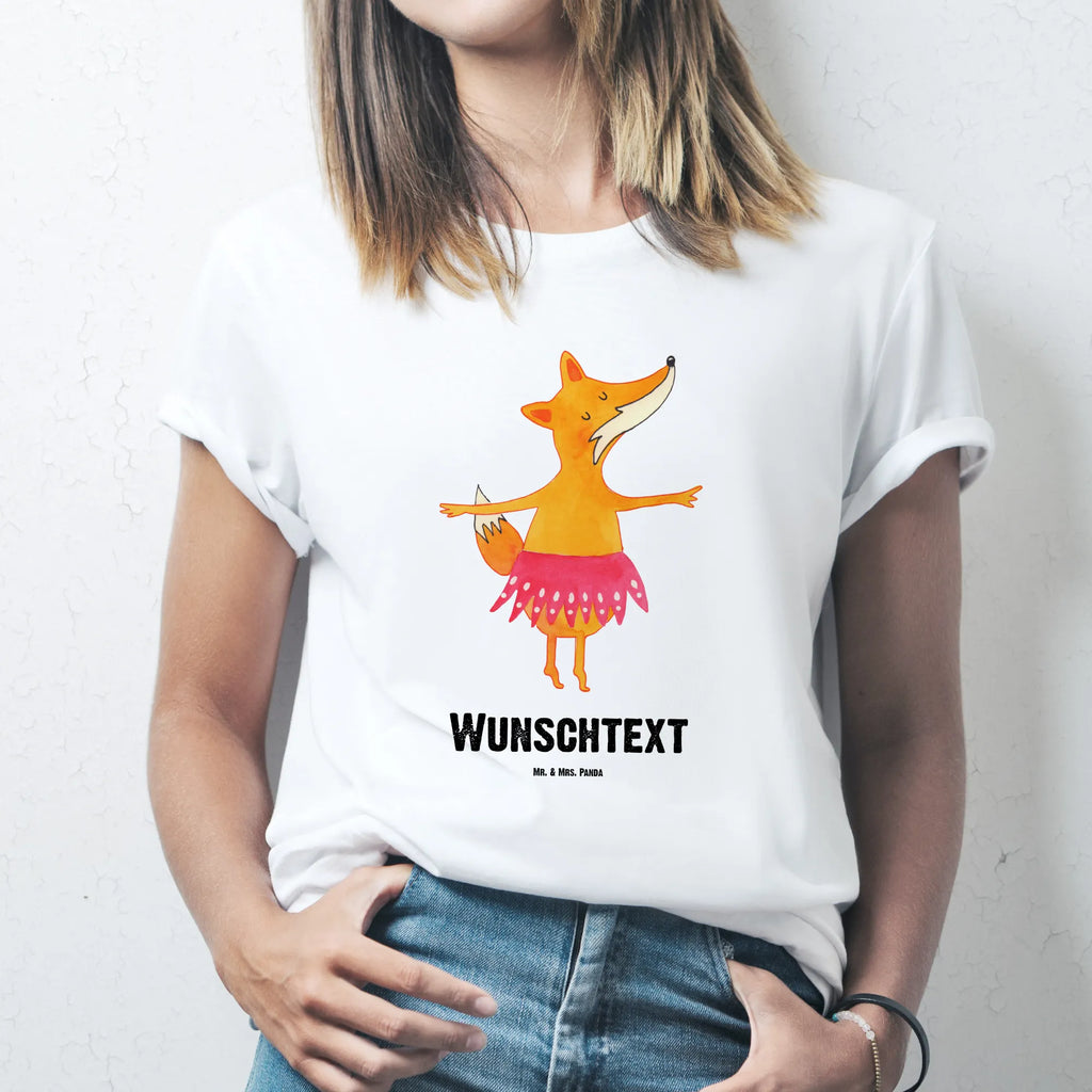 Personalisiertes T-Shirt Fuchs Ballerina T-Shirt Personalisiert, T-Shirt mit Namen, T-Shirt mit Aufruck, Männer, Frauen, Wunschtext, Bedrucken, Fuchs, Fuchs Spruch, Füchse, Füchsin, Ballerina, Ballett, Tänzerin, Tanzen, Party, Einladung, Geburtstag