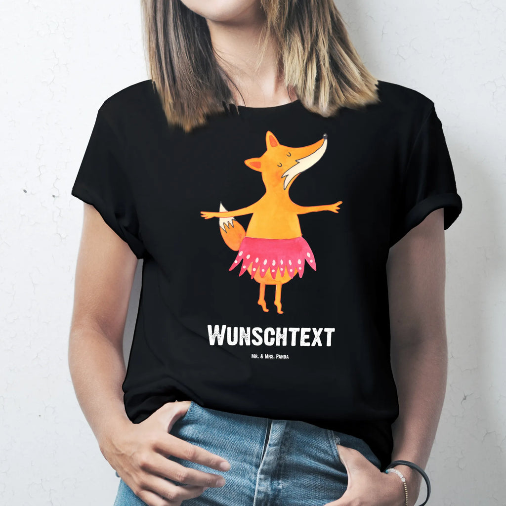 Personalisiertes T-Shirt Fuchs Ballerina T-Shirt Personalisiert, T-Shirt mit Namen, T-Shirt mit Aufruck, Männer, Frauen, Wunschtext, Bedrucken, Fuchs, Fuchs Spruch, Füchse, Füchsin, Ballerina, Ballett, Tänzerin, Tanzen, Party, Einladung, Geburtstag