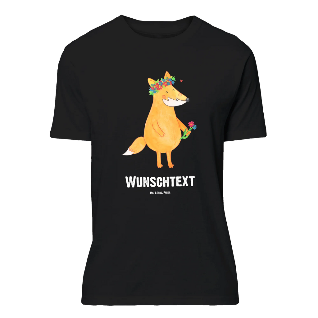 Personalisiertes T-Shirt Fuchs Blumen T-Shirt Personalisiert, T-Shirt mit Namen, T-Shirt mit Aufruck, Männer, Frauen, Wunschtext, Bedrucken, Fuchs, Füchse, Fox, Liebe, Freundin, Fuchsmädchen, Blumenmädchen, Freundinnen, Liebesbeweis, Blume, Blumen, Motivation, Freude, ich, mich, Selbstliebe