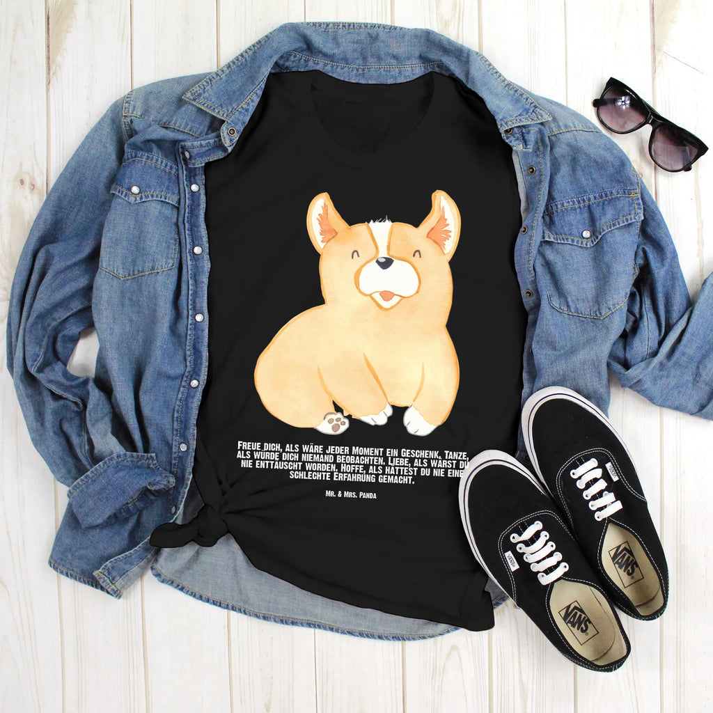 Personalisiertes T-Shirt Corgie T-Shirt Personalisiert, T-Shirt mit Namen, T-Shirt mit Aufruck, Männer, Frauen, Wunschtext, Bedrucken, Hund, Hundemotiv, Haustier, Hunderasse, Tierliebhaber, Hundebesitzer, Sprüche, Corgie, Welsh Corgie Pembroke, britisch, Motivation, Spruch, Hundespruch, Lebensfreude