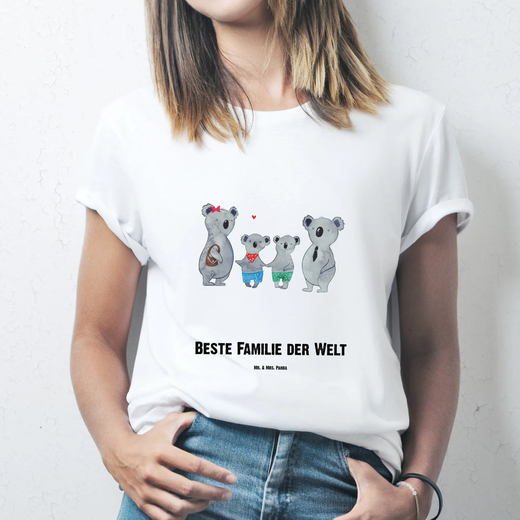 Personalisiertes T-Shirt Koala Familie zwei T-Shirt Personalisiert, T-Shirt mit Namen, T-Shirt mit Aufruck, Männer, Frauen, Familie, Vatertag, Muttertag, Bruder, Schwester, Mama, Papa, Oma, Opa, Koala, Koalabär, beste Familie, Familienzeit, Familienleben, Koalafamilie, Lieblingsfamilie