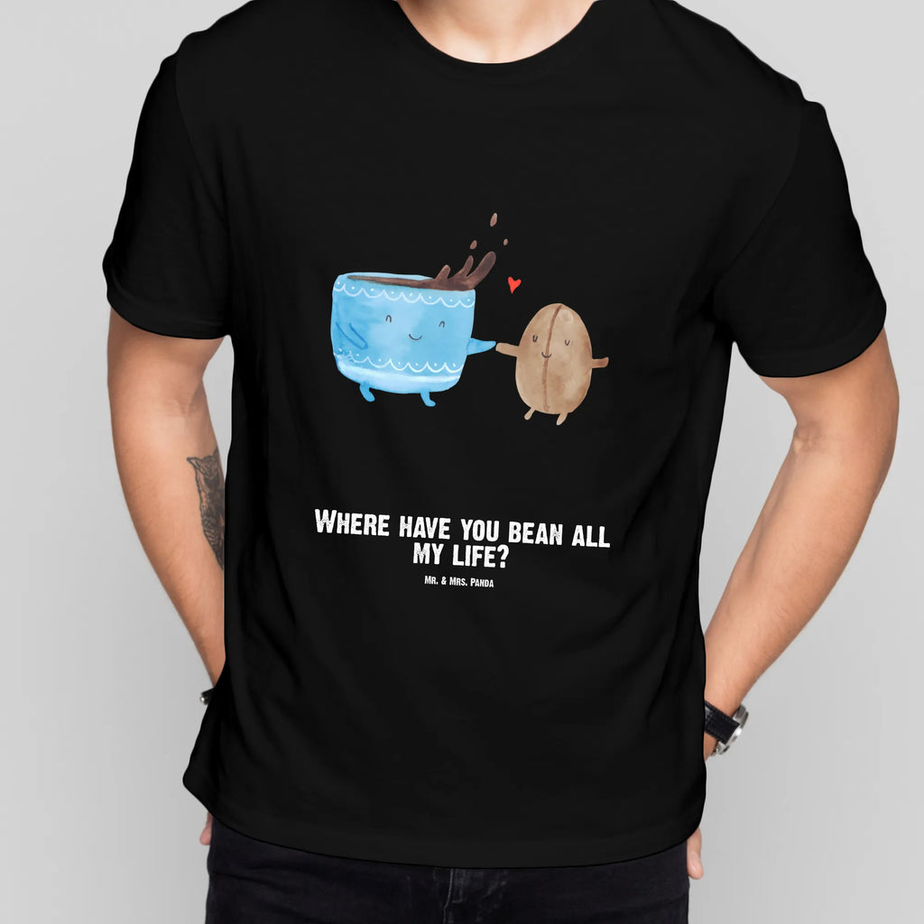 Personalisiertes T-Shirt Kaffee Bohne T-Shirt Personalisiert, T-Shirt mit Namen, T-Shirt mit Aufruck, Männer, Frauen, Wunschtext, Bedrucken, Tiermotive, Gute Laune, lustige Sprüche, Tiere, Kaffee, Kaffeebohne, Genuss, Zufriedenheit, Glück