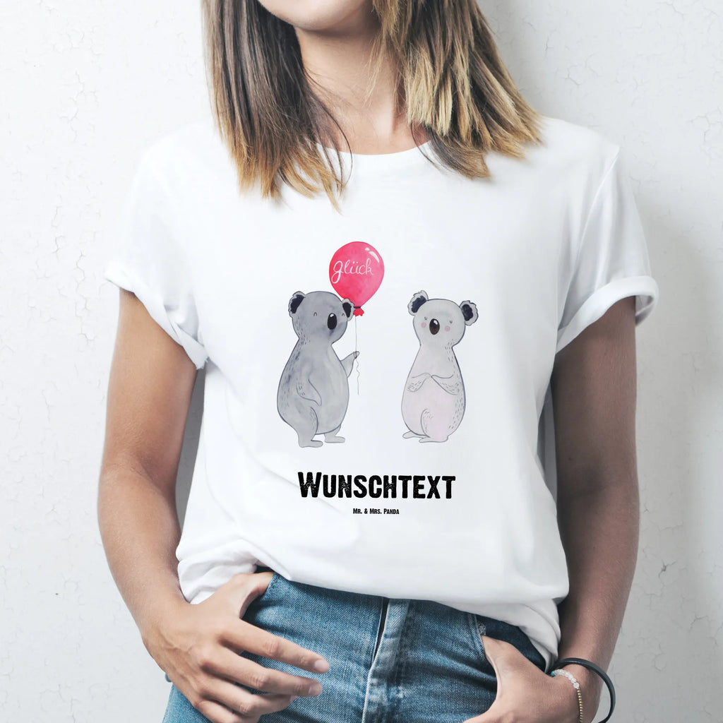 Personalisiertes T-Shirt Koala Luftballon T-Shirt Personalisiert, T-Shirt mit Namen, T-Shirt mit Aufruck, Männer, Frauen, Koala, Koalabär, Luftballon, Party, Geburtstag, Geschenk