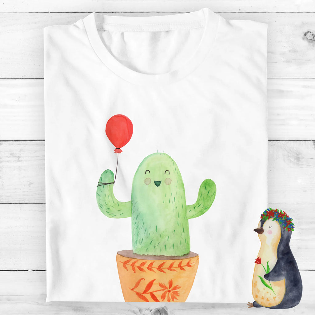 Personalisiertes T-Shirt Kaktus Luftballon T-Shirt Personalisiert, T-Shirt mit Namen, T-Shirt mit Aufruck, Männer, Frauen, Wunschtext, Bedrucken, Kaktus, Kakteen, Luftballon, Neustart, Freude, Büro, Stress, Büroalltag, Freundin, Freund, Ausbildung, Prüfung