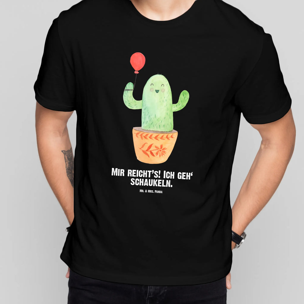 Personalisiertes T-Shirt Kaktus Luftballon T-Shirt Personalisiert, T-Shirt mit Namen, T-Shirt mit Aufruck, Männer, Frauen, Wunschtext, Bedrucken, Kaktus, Kakteen, Luftballon, Neustart, Freude, Büro, Stress, Büroalltag, Freundin, Freund, Ausbildung, Prüfung