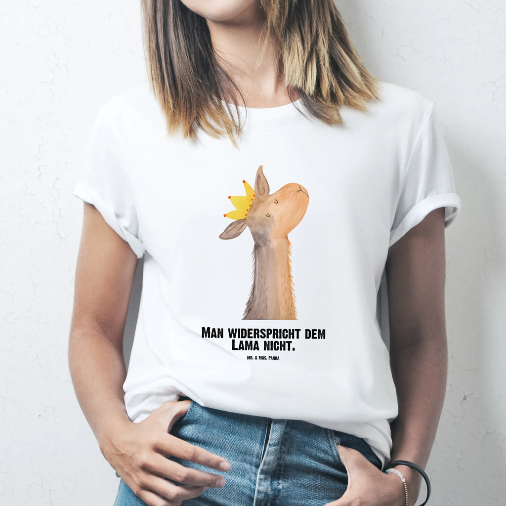 Personalisiertes T-Shirt Lamakopf König T-Shirt Personalisiert, T-Shirt mit Namen, T-Shirt mit Aufruck, Männer, Frauen, Wunschtext, Bedrucken, Lama, Alpaka, Lamas, König, Königin, Freundin, Mama, Papa, Büro Kollege, Kollegin, Chef, Vorgesetzter, Abi, Abitur