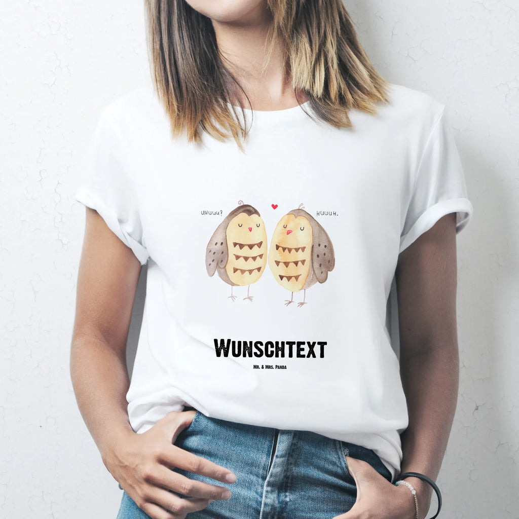 Personalisiertes T-Shirt Eulen Liebe T-Shirt Personalisiert, T-Shirt mit Namen, T-Shirt mit Aufruck, Männer, Frauen, Wunschtext, Bedrucken, Eule, Eule Deko, Liebe, Hochzeit Spruch, Owl, All you need is love, Liebe Spruch, Freundin Geschenk, Freund, Wortspiel lustig