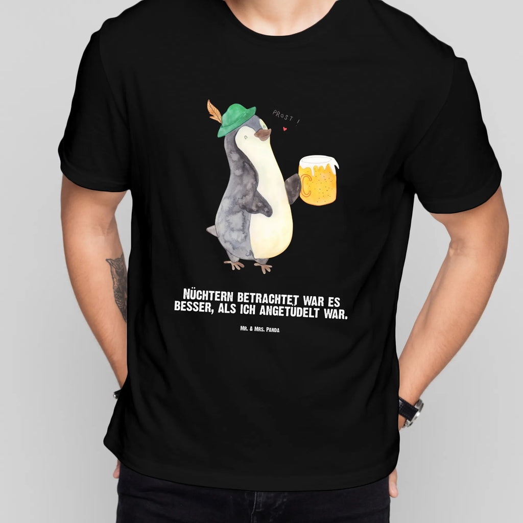 Personalisiertes T-Shirt Pinguin Bier T-Shirt Personalisiert, T-Shirt mit Namen, T-Shirt mit Aufruck, Männer, Frauen, Wunschtext, Bedrucken, Pinguin, Pinguine, Bier, Oktoberfest