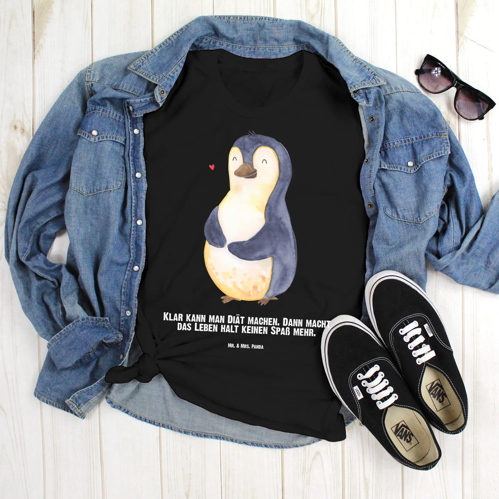 Personalisiertes T-Shirt Pinguin Diät T-Shirt Personalisiert, T-Shirt mit Namen, T-Shirt mit Aufruck, Männer, Frauen, Wunschtext, Bedrucken, Pinguin, Pinguine, Diät, Abnehmen, Abspecken, Gewicht, Motivation, Selbstliebe, Körperliebe, Selbstrespekt