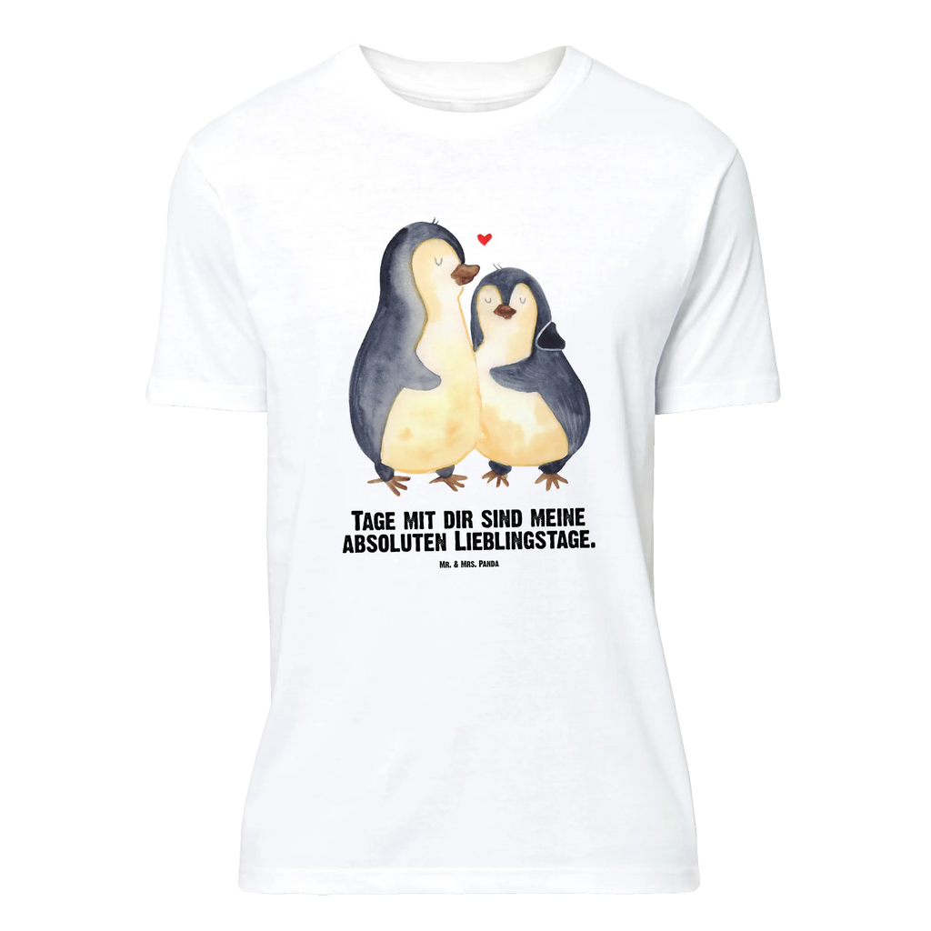 Personalisiertes T-Shirt Pinguin umarmend T-Shirt Personalisiert, T-Shirt mit Namen, T-Shirt mit Aufruck, Männer, Frauen, Wunschtext, Bedrucken, Pinguin, Liebe, Liebespaar, Liebesbeweis, Liebesgeschenk, Verlobung, Jahrestag, Hochzeitstag, Hochzeit, Hochzeitsgeschenk