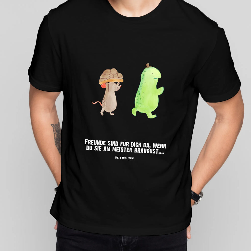 Personalisiertes T-Shirt Schildkröte & Maus T-Shirt Personalisiert, T-Shirt mit Namen, T-Shirt mit Aufruck, Männer, Frauen, Wunschtext, Bedrucken, Schildkröte, Maus, Freunde, Freundinnen, beste Freunde, beste Freundinnen