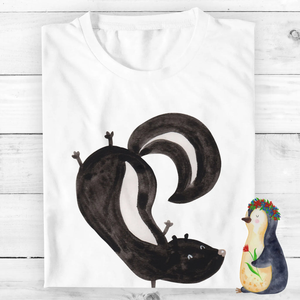 Personalisiertes T-Shirt Stinktier Handstand T-Shirt Personalisiert, T-Shirt mit Namen, T-Shirt mit Aufruck, Männer, Frauen, Wunschtext, Bedrucken, Stinktier, Skunk, Wildtier, Raubtier, Stinker, Stinki, Spielplatz, verpielt, Kind