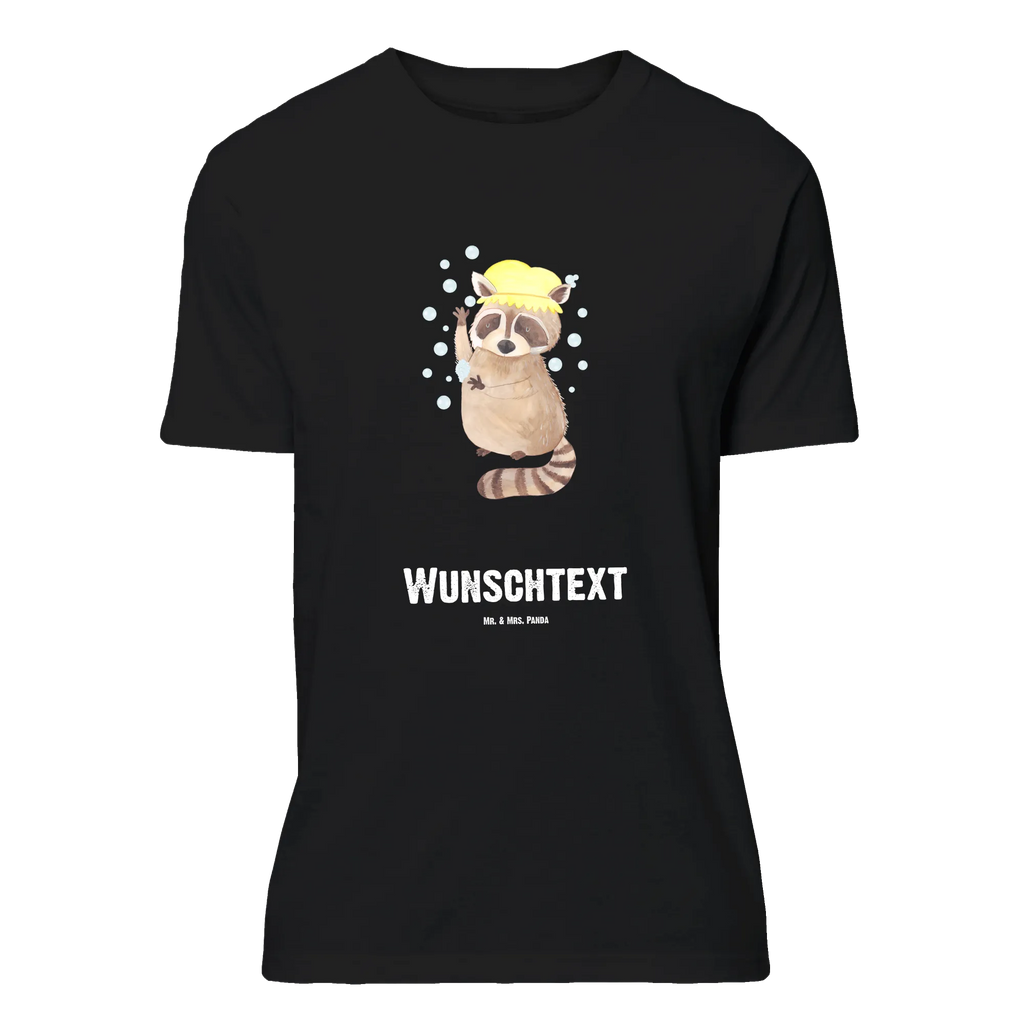 Personalisiertes T-Shirt Waschbär T-Shirt Personalisiert, T-Shirt mit Namen, T-Shirt mit Aufruck, Männer, Frauen, Wunschtext, Bedrucken, Tiermotive, Gute Laune, lustige Sprüche, Tiere, Waschbär, Tagträumen, Plan, Fröhlich, waschen, Seifenblasen