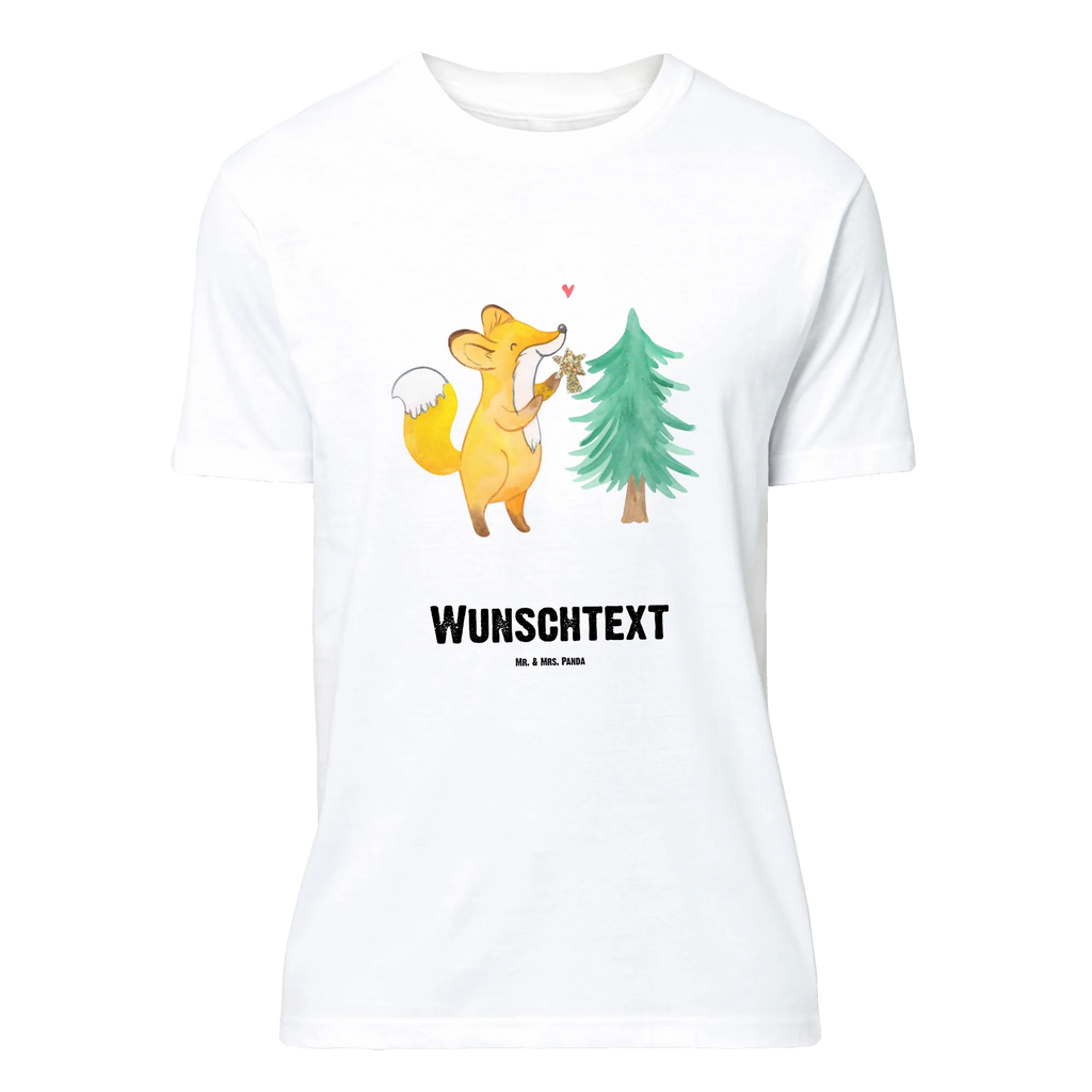 Personalisiertes T-Shirt Fuchs  Weihnachtsbaum T-Shirt Personalisiert, T-Shirt mit Namen, T-Shirt mit Aufruck, Männer, Frauen, Wunschtext, Bedrucken, Winter, Weihnachten, Weihnachtsdeko, Nikolaus, Advent, Heiligabend, Wintermotiv, Weihnachtsmann, Weihnachtstage, Fuchs, Schlittschuh, Weihnachtszeit, Weihnachtsdekoration