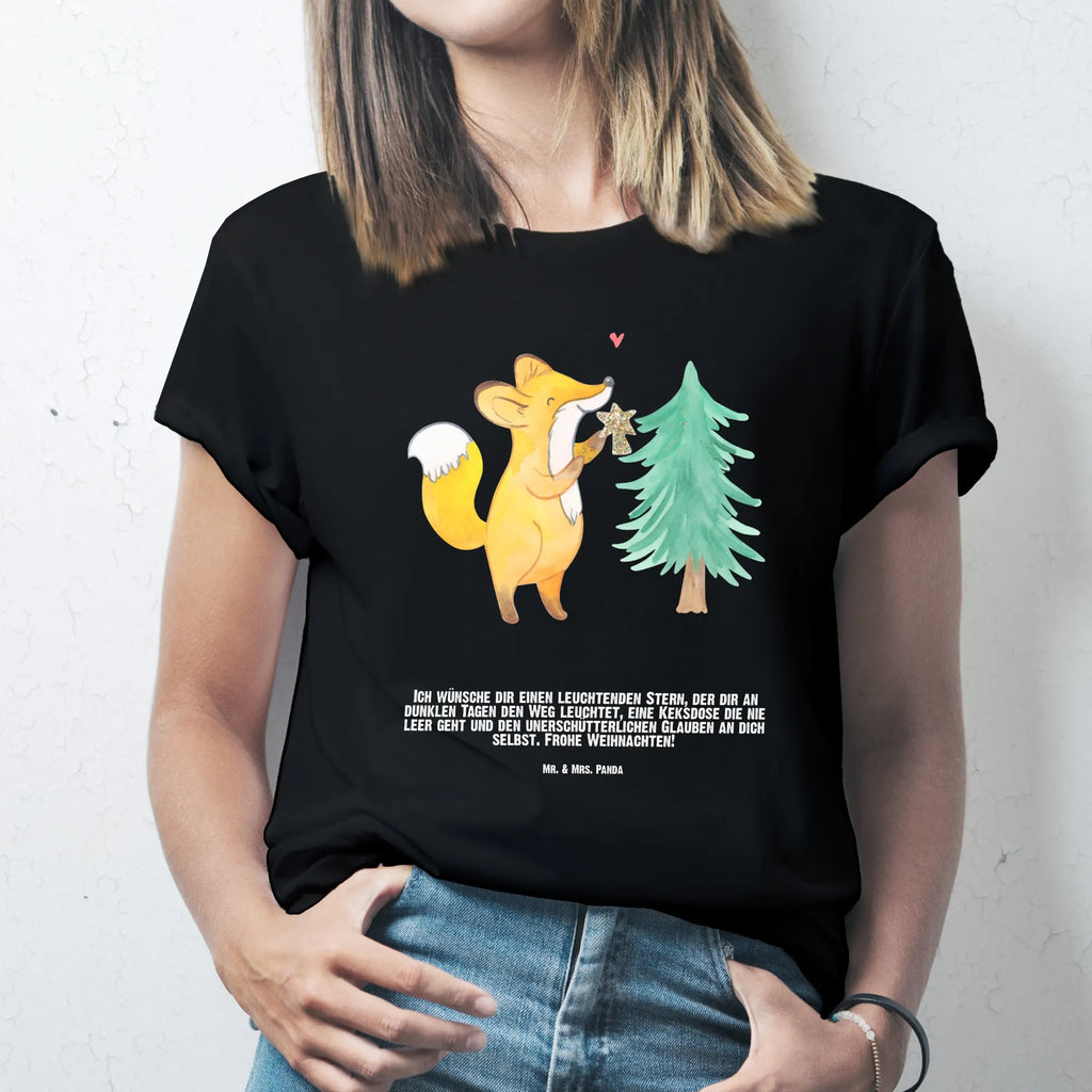 Personalisiertes T-Shirt Fuchs  Weihnachtsbaum T-Shirt Personalisiert, T-Shirt mit Namen, T-Shirt mit Aufruck, Männer, Frauen, Wunschtext, Bedrucken, Winter, Weihnachten, Weihnachtsdeko, Nikolaus, Advent, Heiligabend, Wintermotiv, Weihnachtsmann, Weihnachtstage, Fuchs, Schlittschuh, Weihnachtszeit, Weihnachtsdekoration