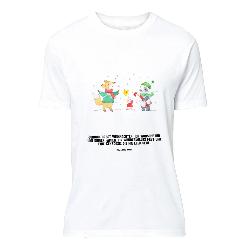 Personalisiertes T-Shirt Winter Weihnachtsfreude T-Shirt Personalisiert, T-Shirt mit Namen, T-Shirt mit Aufruck, Männer, Frauen, Wunschtext, Bedrucken, Winter, Weihnachten, Weihnachtsdeko, Nikolaus, Advent, Heiligabend, Wintermotiv, Weihnachtsmann, Weihnachtstage, Fuchs, Weihnachtsbaum, Tannenbaum, Weihnachtszeit