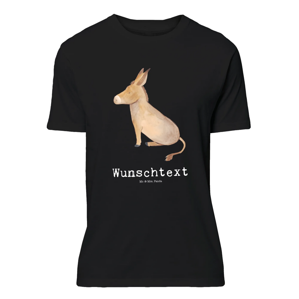 Personalisiertes T-Shirt Esel T-Shirt Personalisiert, T-Shirt mit Namen, T-Shirt mit Aufruck, Männer, Frauen, Wunschtext, Bedrucken, Tiermotive, Gute Laune, lustige Sprüche, Tiere, Esel, Weisheit, Lebensmut, Lebensglück, Ziel, Lebensziel, Mut, erfolg, tapferkeit, positive gedanken, zuversicht