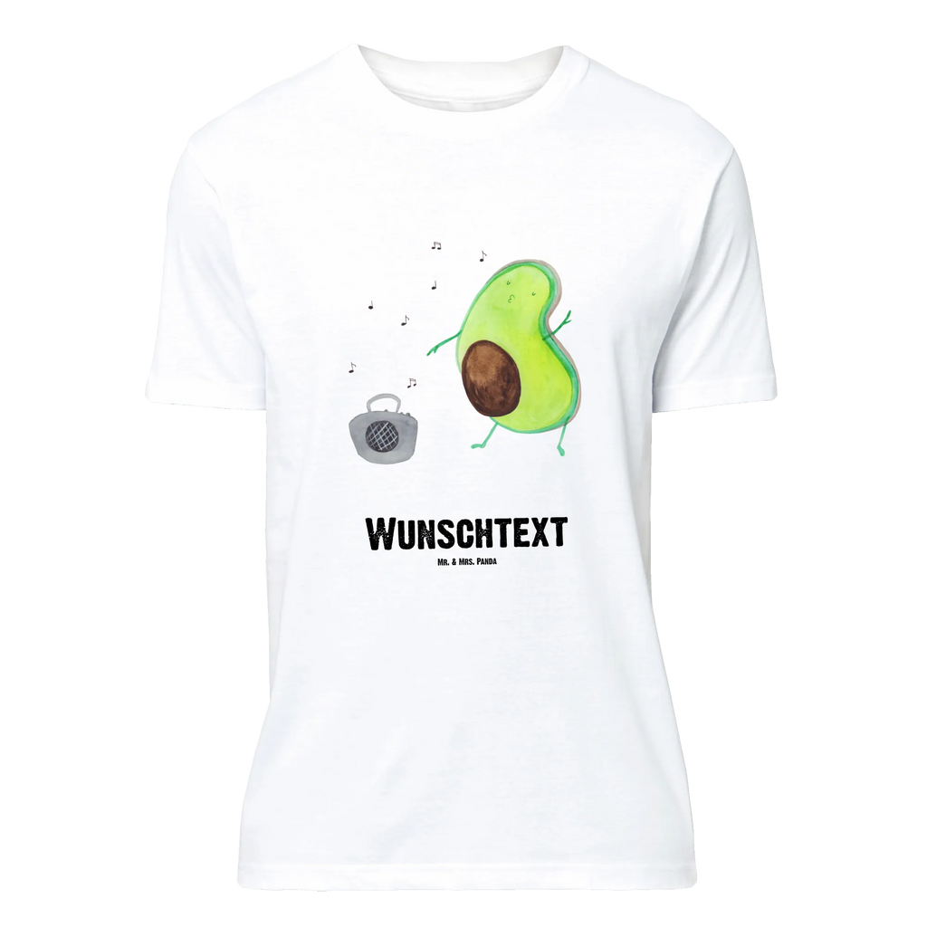 Personalisiertes T-Shirt Avocado tanzt T-Shirt Personalisiert, T-Shirt mit Namen, T-Shirt mit Aufruck, Männer, Frauen, Wunschtext, Bedrucken, Avocado, Veggie, Vegan, Gesund