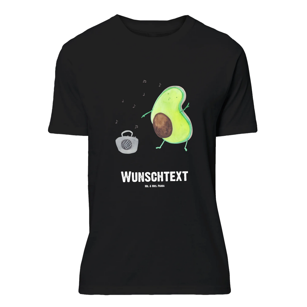 Personalisiertes T-Shirt Avocado tanzt T-Shirt Personalisiert, T-Shirt mit Namen, T-Shirt mit Aufruck, Männer, Frauen, Wunschtext, Bedrucken, Avocado, Veggie, Vegan, Gesund