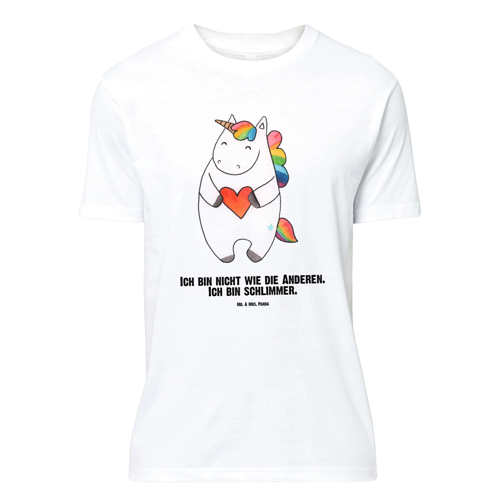 Personalisiertes T-Shirt Einhorn Herz T-Shirt Personalisiert, T-Shirt mit Namen, T-Shirt mit Aufruck, Männer, Frauen, Wunschtext, Bedrucken, Einhorn, Einhörner, Einhorn Deko, Pegasus, Unicorn, Herz, schlimm, böse, witzig, lustig, Freundin, anders, bunt