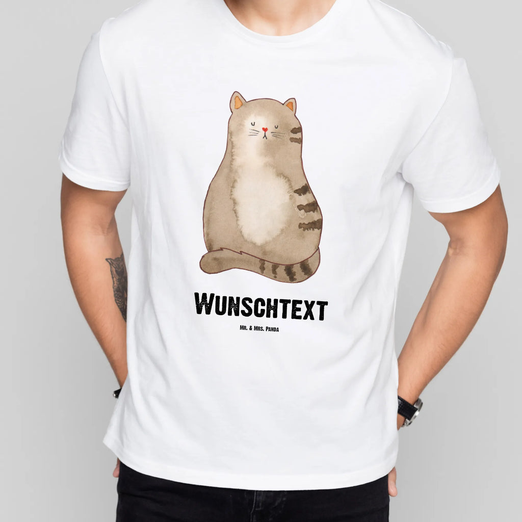 Personalisiertes T-Shirt Katze sitzend T-Shirt Personalisiert, T-Shirt mit Namen, T-Shirt mit Aufruck, Männer, Frauen, Wunschtext, Bedrucken, Katze, Katzenmotiv, Katzenfan, Katzendeko, Katzenfreund, Katzenliebhaber, Katzenprodukte, Katzenartikel, Katzenaccessoires, Katzensouvenirs, Katzenliebhaberprodukte, Katzenmotive, Katzen, Kater, Mietze, Cat, Cats, Katzenhalter, Katzenbesitzerin, Haustier, Katzenliebe, Lebensinhalt, Liebe, Mittelpunkt, Familie