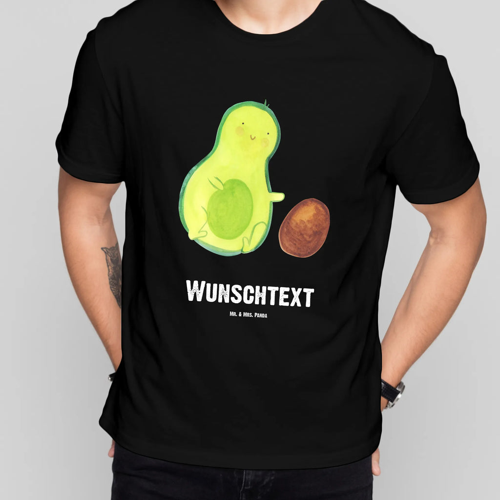 Personalisiertes T-Shirt Avocado rollt Kern T-Shirt Personalisiert, T-Shirt mit Namen, T-Shirt mit Aufruck, Männer, Frauen, Wunschtext, Bedrucken, Avocado, Veggie, Vegan, Gesund, Avocados, Schwanger, Geburt, Geburtstag, Säugling, Kind, erstes Kind, zur Geburt, Schwangerschaft, Babyparty, Baby, große Liebe, Liebe, Love