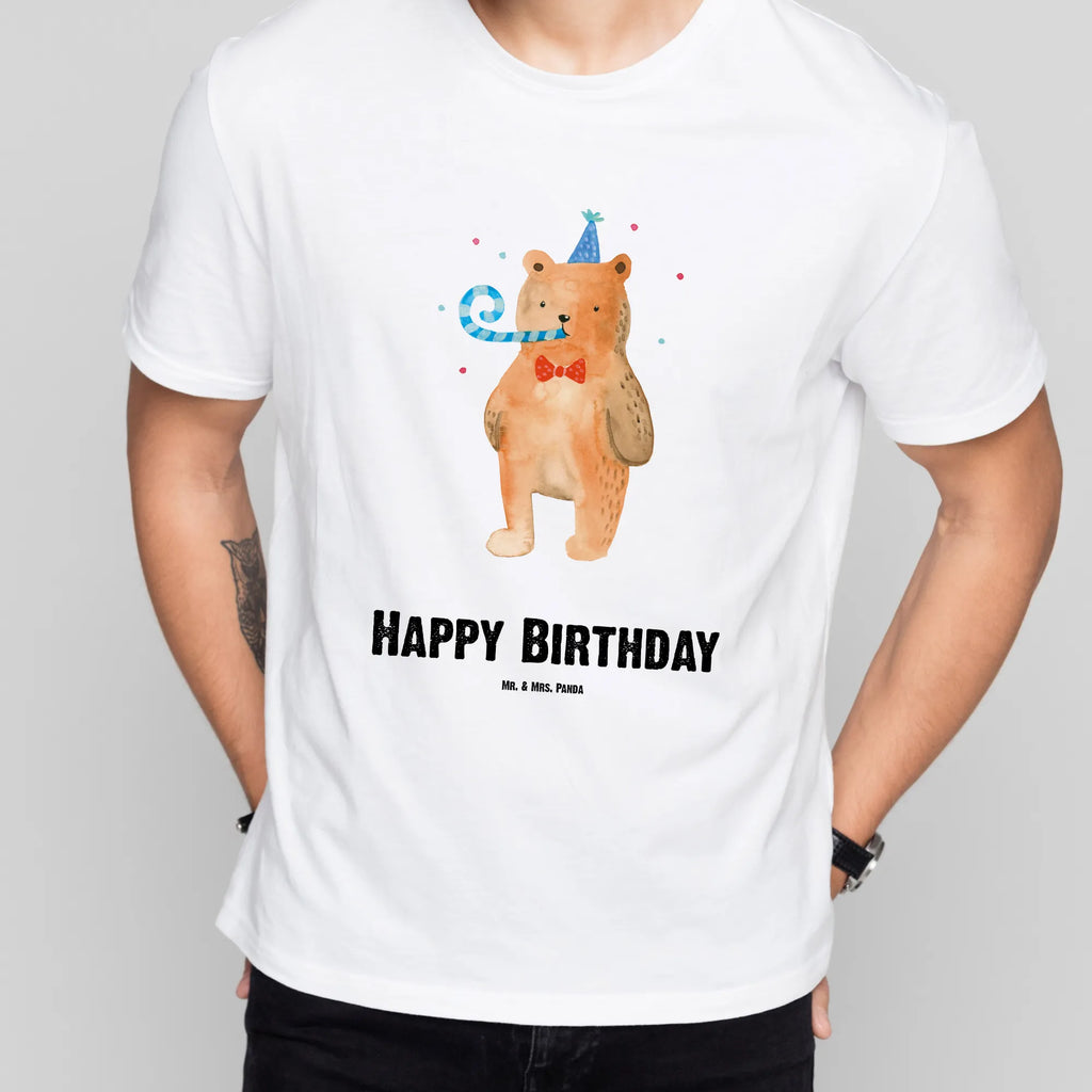 Personalisiertes T-Shirt Birthday Bär T-Shirt Personalisiert, T-Shirt mit Namen, T-Shirt mit Aufruck, Männer, Frauen, Wunschtext, Bedrucken, Bär, Teddy, Teddybär, Happy Birthday, Alles Gute, Glückwunsch, Geburtstag