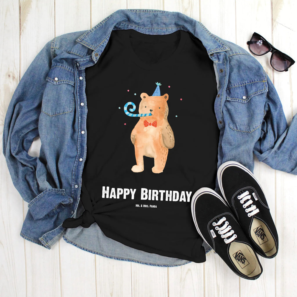 Personalisiertes T-Shirt Birthday Bär T-Shirt Personalisiert, T-Shirt mit Namen, T-Shirt mit Aufruck, Männer, Frauen, Wunschtext, Bedrucken, Bär, Teddy, Teddybär, Happy Birthday, Alles Gute, Glückwunsch, Geburtstag