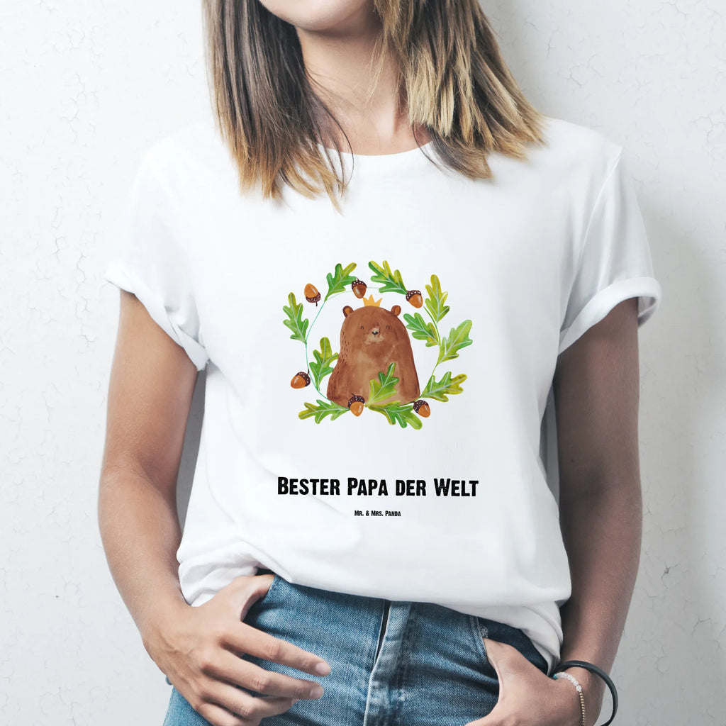 Personalisiertes T-Shirt Bär König T-Shirt Personalisiert, T-Shirt mit Namen, T-Shirt mit Aufruck, Männer, Frauen, Wunschtext, Bedrucken, Bär, Teddy, Teddybär, Papa, Papa Bär, bester Vater, bester Papa, weltbester Papa, Vatertag, Vater, Dad, Daddy, Papi