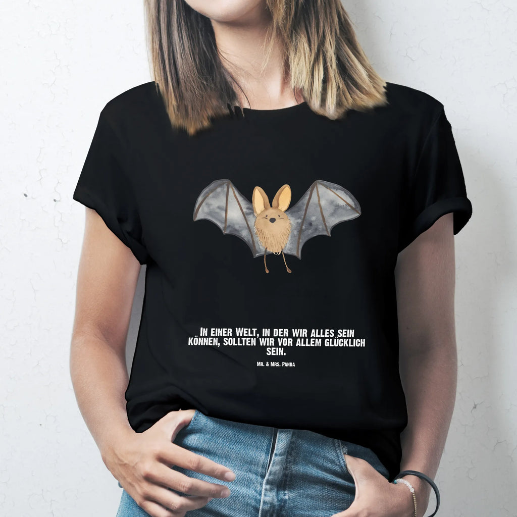 Personalisiertes T-Shirt Fledermaus Flügel T-Shirt Personalisiert, T-Shirt mit Namen, T-Shirt mit Aufruck, Männer, Frauen, Wunschtext, Bedrucken, Tiermotive, Gute Laune, lustige Sprüche, Tiere