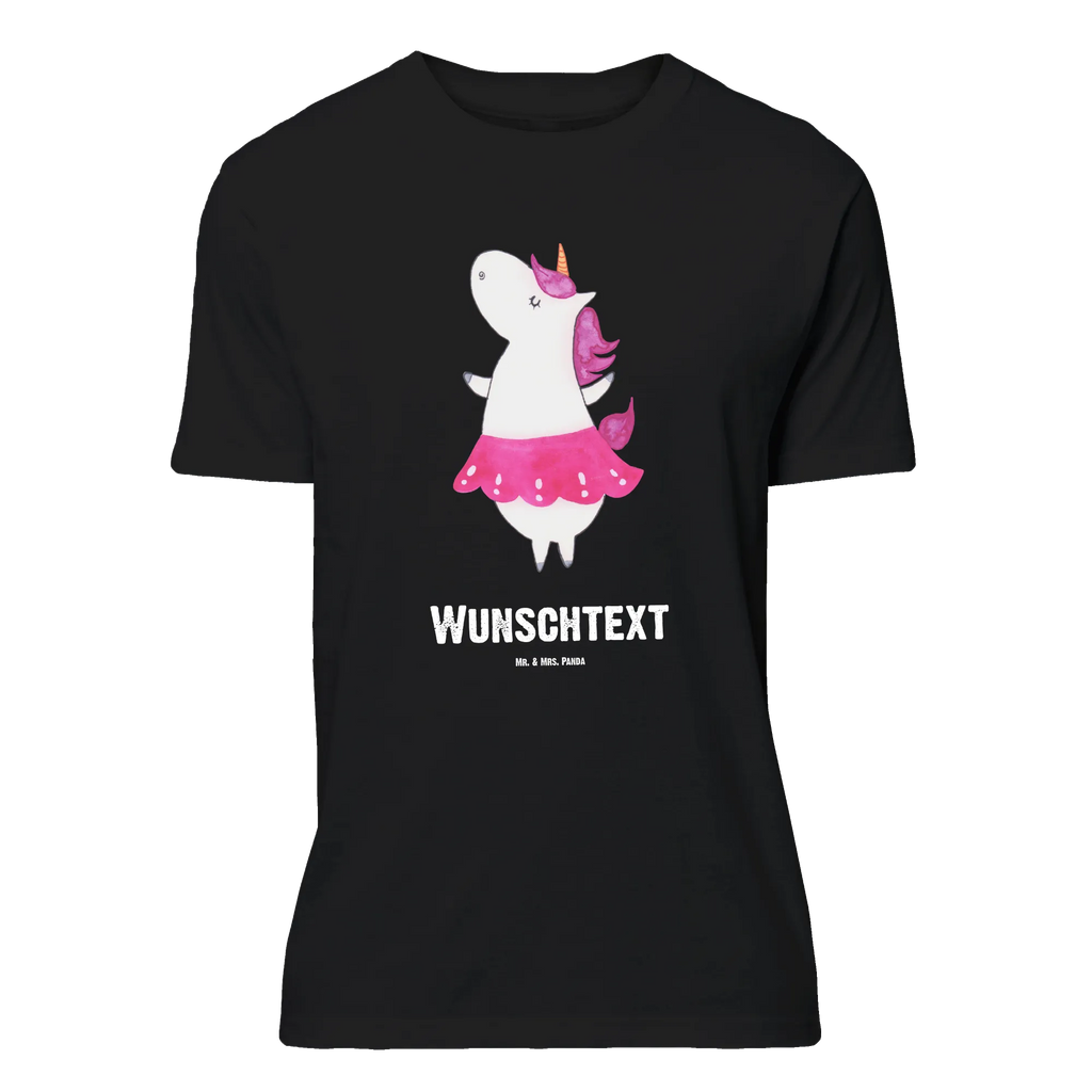 Personalisiertes T-Shirt Einhorn Ballerina T-Shirt Personalisiert, T-Shirt mit Namen, T-Shirt mit Aufruck, Männer, Frauen, Wunschtext, Bedrucken, Einhorn, Einhörner, Einhorn Deko, Unicorn, Tanzen, Ballerina, Party, Wohnung, Spaß, Feiern, Geburtstag, Tänzerin, Lebenslust, Lebensfreude