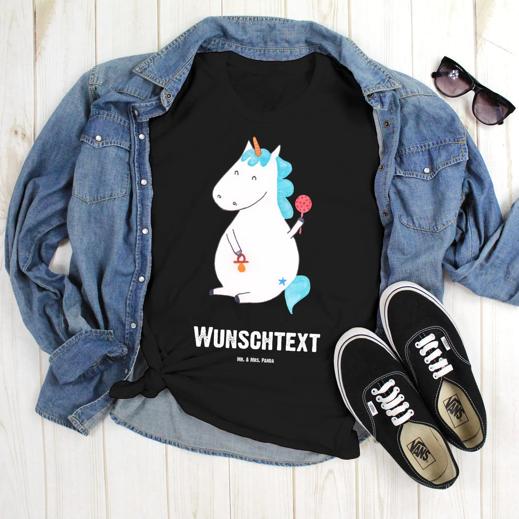 Personalisiertes T-Shirt Einhorn Baby T-Shirt Personalisiert, T-Shirt mit Namen, T-Shirt mit Aufruck, Männer, Frauen, Wunschtext, Bedrucken, Einhorn, Einhörner, Einhorn Deko, Unicorn, Mutter, Geburt, Geburtstag, erstes Kind, Baby, Babyglück, Nachwuchs, Eltern, Party, Kind, Schnuller