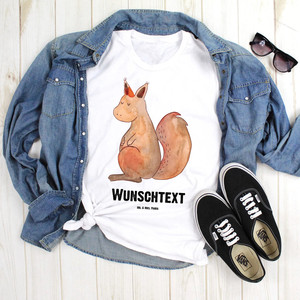 Personalisiertes T-Shirt Einhörnchen Glaube T-Shirt Personalisiert, T-Shirt mit Namen, T-Shirt mit Aufruck, Männer, Frauen, Wunschtext, Bedrucken, Einhorn, Einhörner, Einhorn Deko, Unicorn, Einhörnchen, Eichhörnchen, Eichhorn