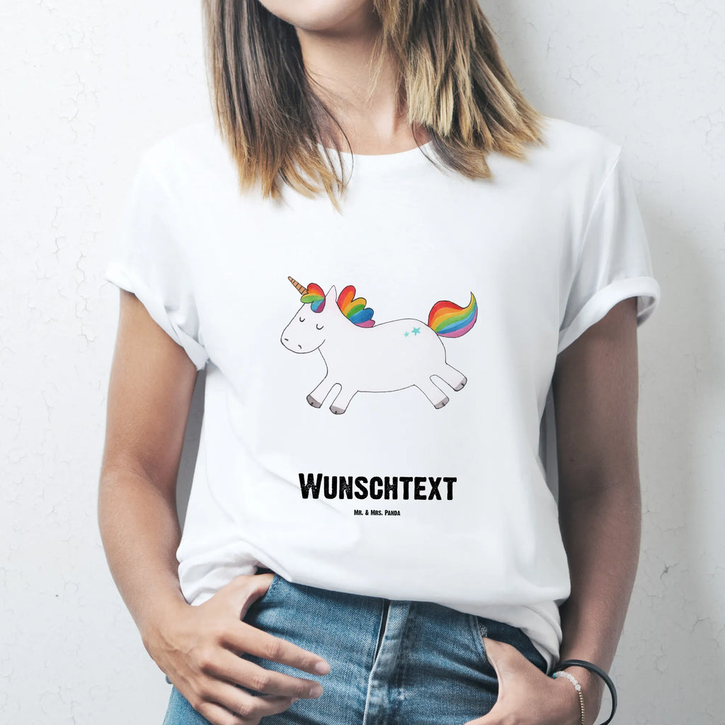 Personalisiertes T-Shirt Einhorn Happy T-Shirt Personalisiert, T-Shirt mit Namen, T-Shirt mit Aufruck, Männer, Frauen, Wunschtext, Bedrucken, Einhorn, Einhörner, Einhorn Deko, Unicorn, glücklich, fröhlich, Spaß, Freude, Lebensfreude, witzig, spannend, Lächeln, Lachen