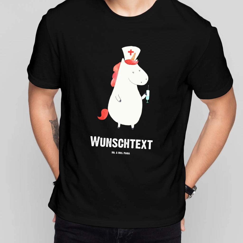 Personalisiertes T-Shirt Einhorn Krankenschwester T-Shirt Personalisiert, T-Shirt mit Namen, T-Shirt mit Aufruck, Männer, Frauen, Wunschtext, Bedrucken, Einhorn, Einhörner, Einhorn Deko, Pegasus, Unicorn, Krankenschwester Geschenk, Krankenpfleger Geschenk, Krankenpflegerin, Krankenschwester Dankeschön, Krankenhaus, Ärztin Geschenk