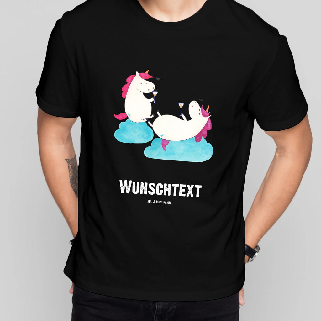 Personalisiertes T-Shirt Einhörner Sekt T-Shirt Personalisiert, T-Shirt mit Namen, T-Shirt mit Aufruck, Männer, Frauen, Wunschtext, Bedrucken, Einhorn, Einhörner, Einhorn Deko, Unicorn, Freundinnen, Freundin, BFF, Sekt, Mädelsabend, Spaß, Party, Korken, Anstoßen, Beste