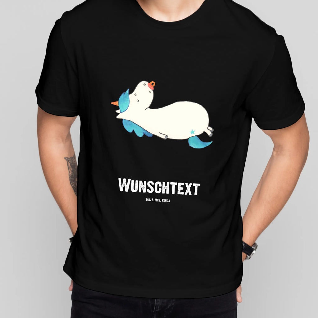 Personalisiertes T-Shirt Einhorn Schnullie T-Shirt Personalisiert, T-Shirt mit Namen, T-Shirt mit Aufruck, Männer, Frauen, Wunschtext, Bedrucken, Einhorn, Einhörner, Einhorn Deko, Pegasus, Unicorn, Baby, Kleinkind, Geburt, Geburtstag, Säugling, Schnuller, Geschenk Geburt, Mutter, Mama