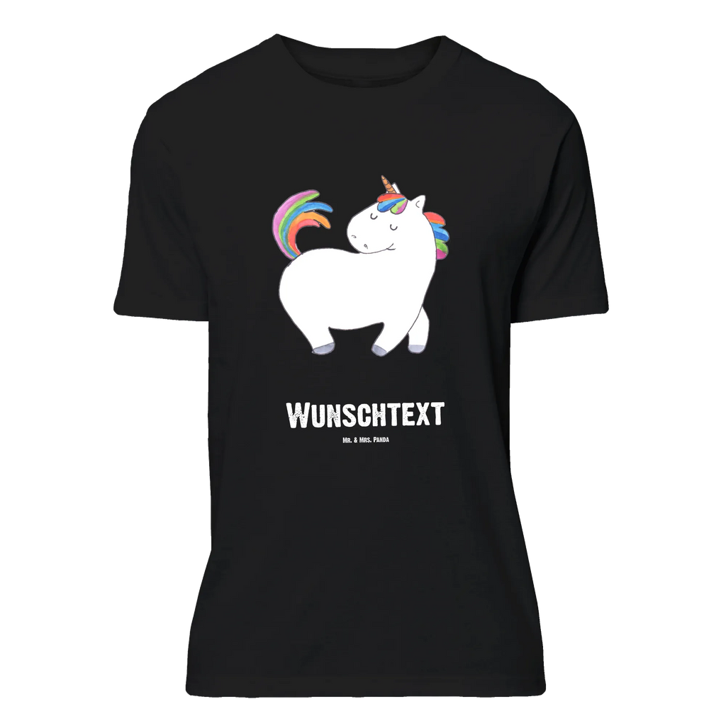 Personalisiertes T-Shirt Einhorn stolzierend T-Shirt Personalisiert, T-Shirt mit Namen, T-Shirt mit Aufruck, Männer, Frauen, Wunschtext, Bedrucken, Einhorn, Einhörner, Einhorn Deko, Pegasus, Unicorn, stolz, anders, bunt, Pferd, Reiter, Reiten, Freundin, Geschenk